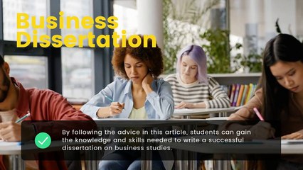 How to write a Business Dissertation