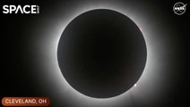 Totality Views Over Ohio, New York and Maine