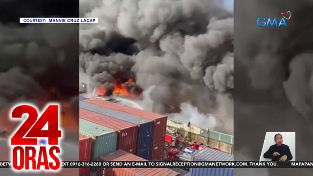 Pag-apula sa sunog sa Brgy. Isla Puting Bato, pahirapan; itinaas na sa Task Force Alpha | 24 Oras