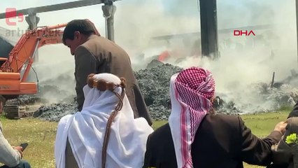 Urfa’da, tekstil fabrikasında yangın