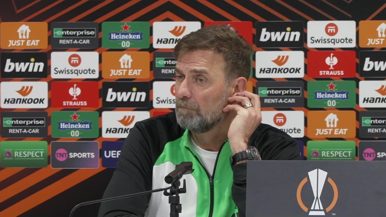 Klopp previews Liverpool's Europa League quarter final against Atlanta