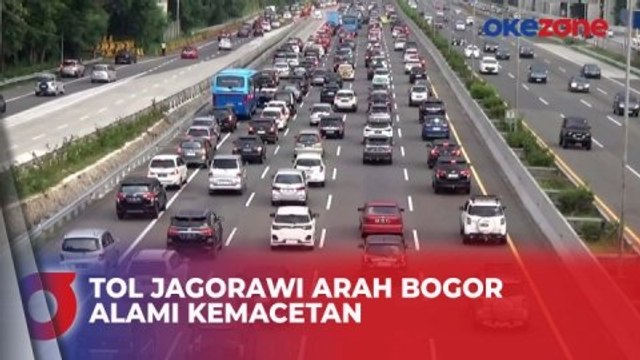 Warga Habiskan Libur Lebaran di Puncak, Tol Jagorawi Arah Bogor Alami Kemacetan