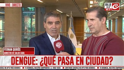 Fernán Quirós: "La vacuna contra el dengue es segura y eficaz"