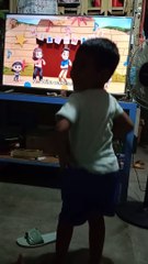 Kid dancing