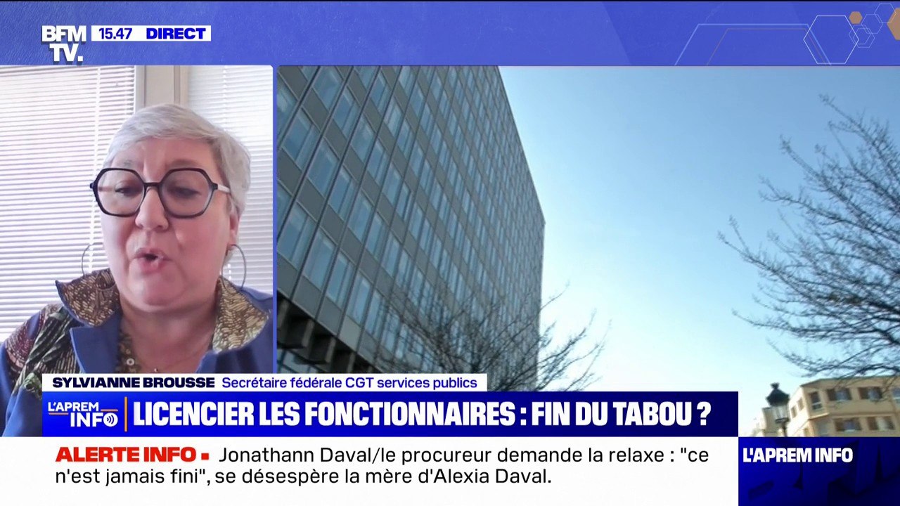 Licenciement des fonctionnaires: "Cette annonce nous a scotchés en l'apprenant par la presse" réagit Sylvianne Brousse, secrétaire fédérale CGT-services publics