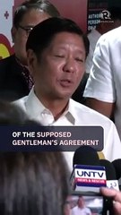 Marcos ‘horrified’ by Duterte’s alleged gentleman’s agreement with China on West PH Sea