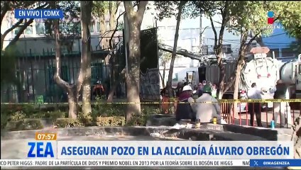 Aseguran pozo en la alcaldía Álvaro Obregón, CDMX