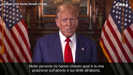 Trump respinge il divieto: "Sull'aborto legiferi ogni Stato"