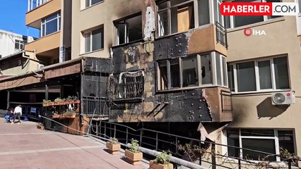 Beşiktaş'ta 29 kişinin hayatını kaybettiği yangının izleri bina içinden görüntülendi