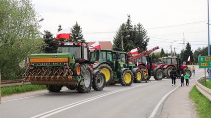 Protest rolników w powiecie mieleckim