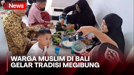 Unik, Umat Muslim di Bali Gelar Tradisi Megibung Untuk Mempererat Silaturahmi