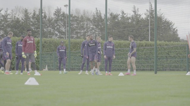 West Ham train ahead of UEFA Europa League quarter-final first leg vs Bayer Leverkusen