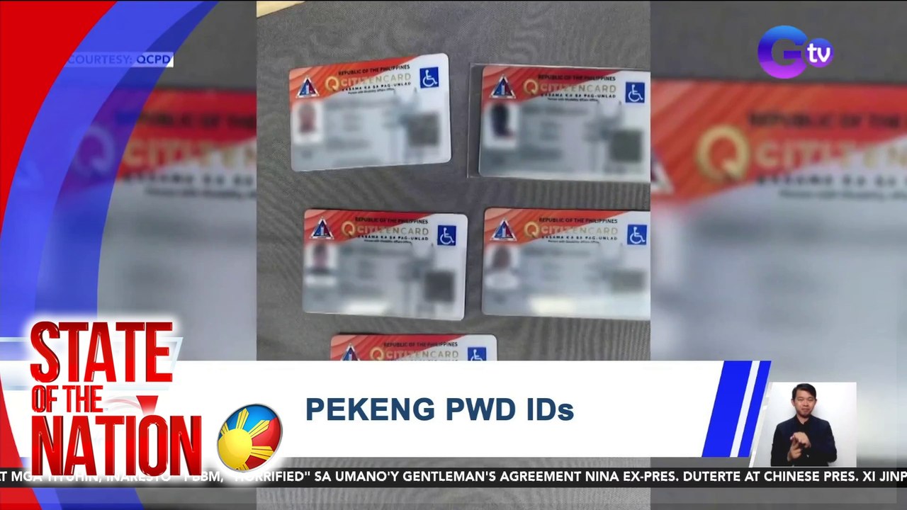 Pekeng PWD IDs | SONA