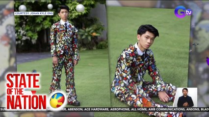 Butterfly suit sa prom ng isang binatilyo, pinaghirapang gawin ng kanyang kuya at mommy | SONA