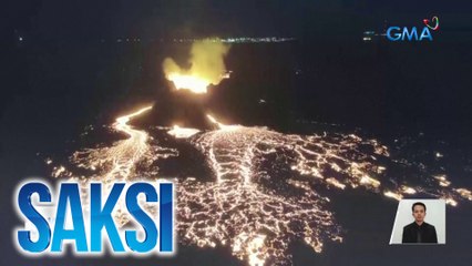 Bulkan sa Iceland, patuloy ang pagbuga ng usok at lava | Saksi