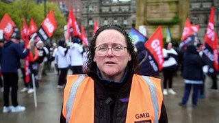 Carers strike and protest in George Square