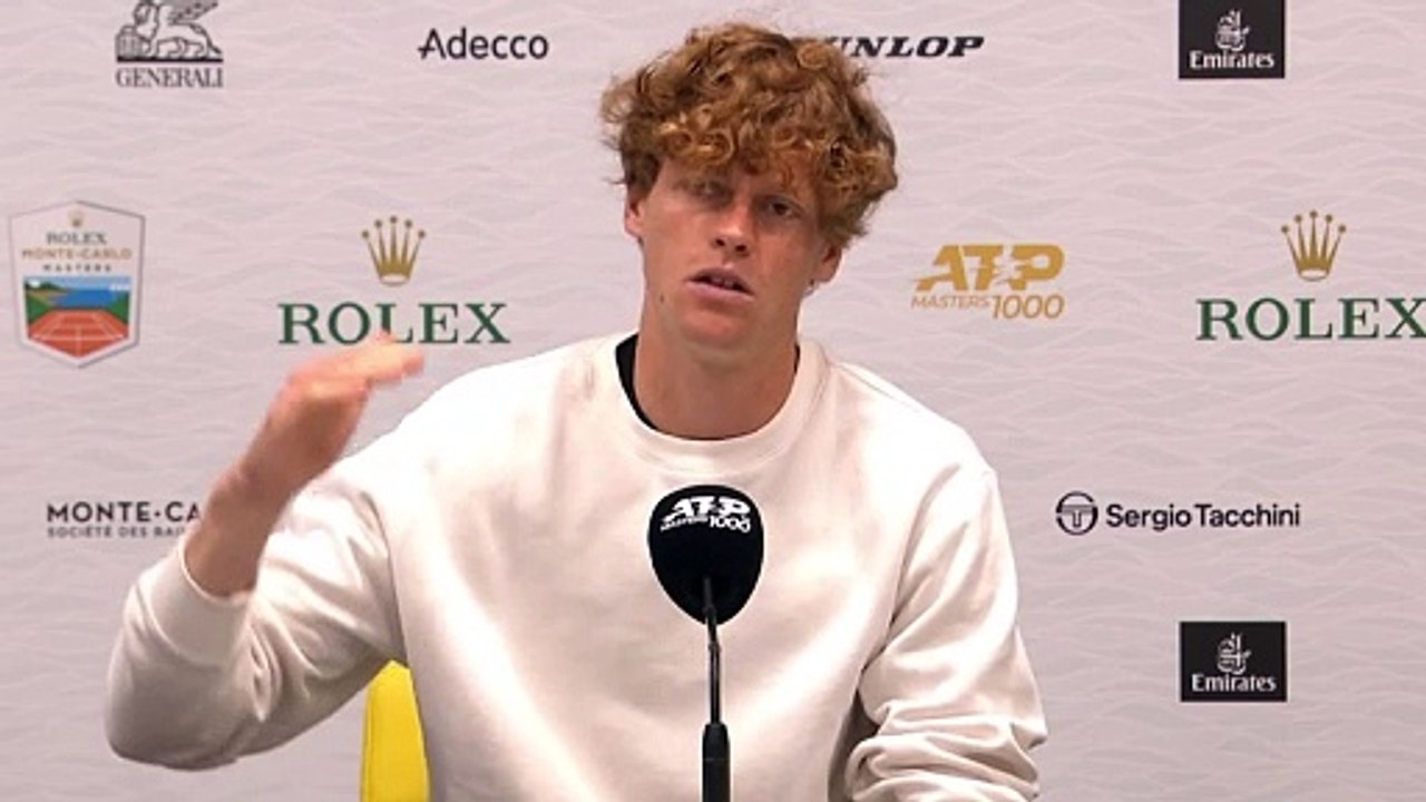 Tennis - Monte-Carlo 2024 - Jannik Sinner : "I don't know if it's easier for me to play on land, I've just grown up"