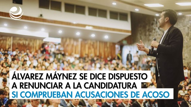 Álvarez Máynez se dice dispuesto a renunciar a la candidatura si comprueban acusaciones de acoso sexual