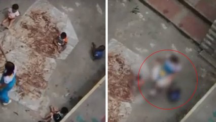 En video quedó grabado aparente caso de maltrato a niños en una guardería en Medellín