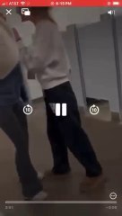 Blondie got pummeled with a metal cup, then had her face smashed into a door