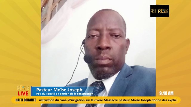 Pastè Joseph Moïse bay eksplikasyon sou dispozisyon kap pran pou pèmèt kanal la alimante nòmalman.