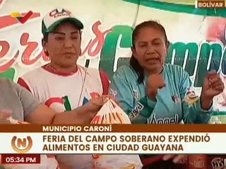 Más de 4 mil familias son favorecidas con la Feria del Campo Soberano en el estado Bolívar