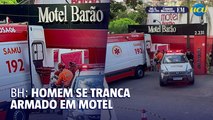 Homem se tranca em quarto de motel de BH e mobiliza o Bope