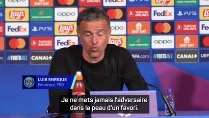 PSG - Luis Enrique : “Je n’ai jamais dit que le Barça était favori”