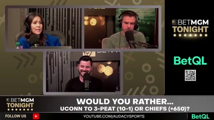 Who would you rather bet to 3-peat: UConn or Kansas City Chiefs?