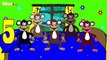 Cinque scimmiette Funf kleine Affen Zweisprachiges Kinderlied Italiensch Deutsch Yleekids