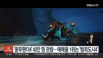'쿵푸팬더4' 43만명 관람…예매율 1위는 '범죄도시4'