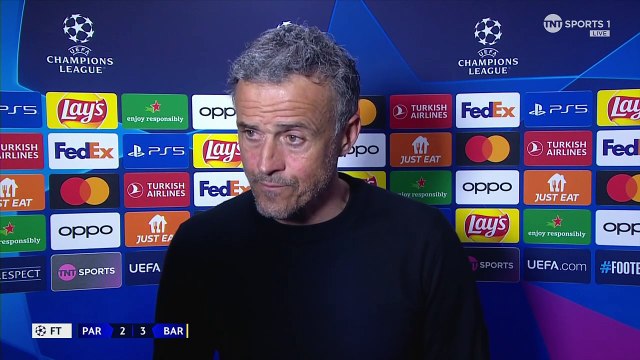 'IT WAS A PITY' - Luis Enrique - PSG 2-3 Barcelona - UEFA Champions League