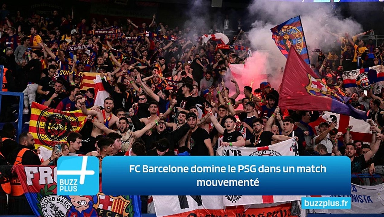 FC Barcelone domine le PSG dans un match mouvementé