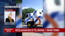 Pasca-Kecelakaan di Tol Batang, Petugas Berupaya Evakuasi Badan Bus dari TKP