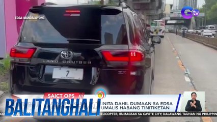 SUV na plakang "7," sinita dahil dumaan sa EDSA Busway kahit bawal; umalis habang tinitiketan | BT