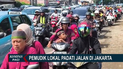 Ramai Silaturahmi dan Kunjungan Keluarga, Pemudik Lokal Padati Jalan di Jakarta!