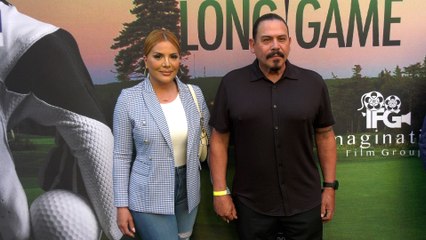 Yadi Valerio and Emilio Rivera "The Long Game" Los Angeles Screening Green Carpet