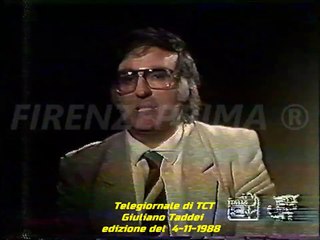 Telegiornale TCT  Italia 3 - Giuliano Taddei - 04-11-1988