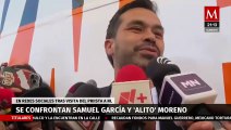 Samuel García y 'Alito' Moreno se enfrentaron en redes sociales