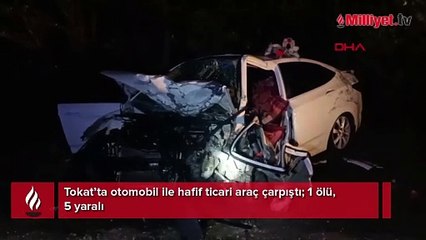 Tokat'ta iki araç kafa kafaya çarpıştı! Ölü ve yaralılar var