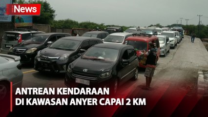 Kawasan Wisata Anyer Macet Total, Antrean Kendaraan Capai 2 KM