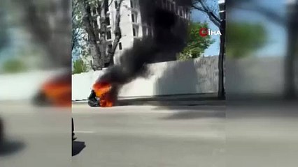 Bursa'da korku dolu anlar... Alev alev yandı