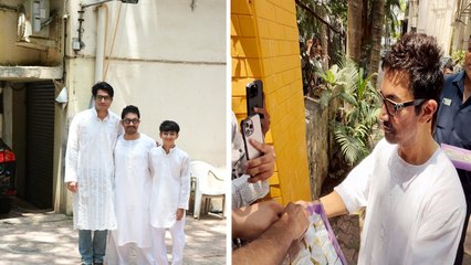 Eid 2024: Aamir khan ने दोनो बेटे Junaid Khan और Azad Rao के साथ ऐसे मनाई ईद! | FilmiBeat