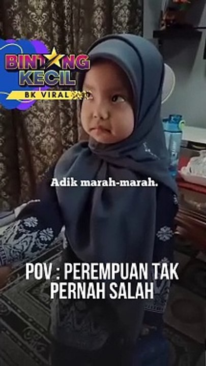 Perempuan mana pernah buat salah kan kan kan …  #bkviral #bintangkecil #raya2024