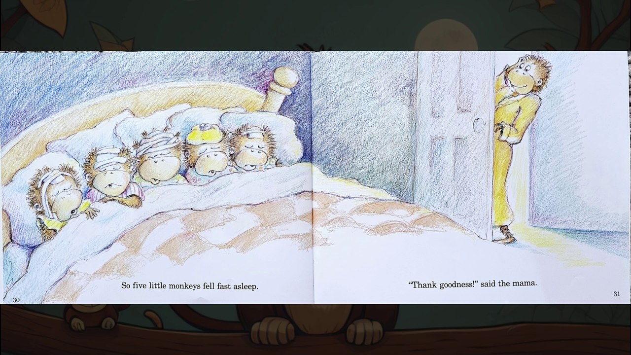 5 Little Monkeys - A Children's Book about Counting