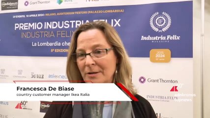 Industria Felix, De Biase (Ikea Italia): “Premiati pilastri aziendali: crescita, solidità economica e sostenibilità”