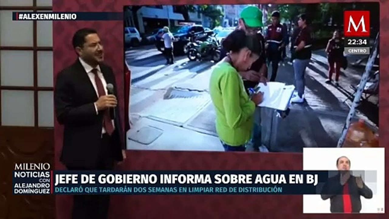 Dos semanas para la limpieza del agua en Benito Juárez, anunció Martí Batres