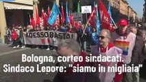 Bologna, corteo sindacati. Sindaco Lepore: 