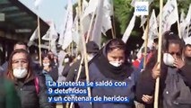 Dura represión policial en la manifestación en Buenos Aires contra las medidas de Javier Milei