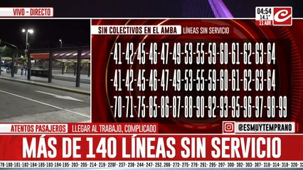 Paro de bondis: estas son las líneas que no están funcionando